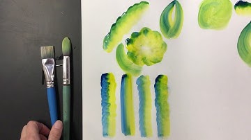 Double load brush with paint