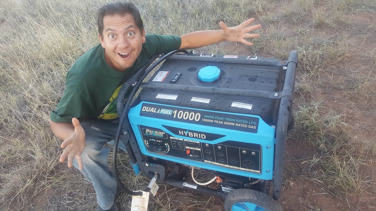 Review of our Pulsar Dual Fuel Generator - YouTube