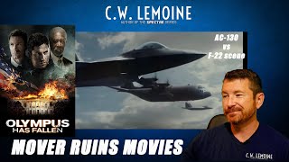 Olympus Has Fallen (2013) | AC-130 vs F-22s Scene | Mover Ruins Movies
