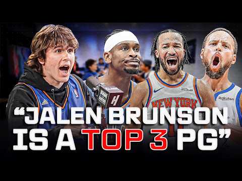 1 Knicks Fan Debates "Jalen Brunson is a TOP 3 Point Guard!"