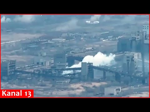 Видео: Footage of Kokkimya plant destroyed by Russians in Avdiivka