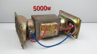 How to make 220v.5000w Free Electricity Energy using two speaker - new idea 2023 by world Tech 55,146 views 8 months ago 10 minutes, 18 seconds