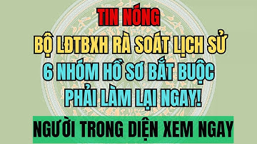 TIN NÓNG 2026: Bộ LĐTBXH Rà Soát Lịch Sử – 6 Nhóm Hồ Sơ Buộc Làm Lại Ngay!