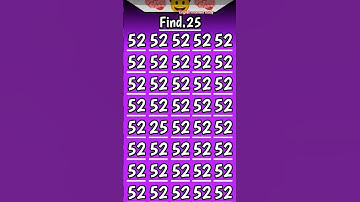 Find 👉 25 odd number puzzle 🧩 iq test 🧠 #facts #quiz #riddles #iqtest #find