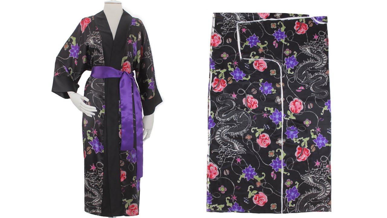 siesta Volcánico frecuentemente Kimono largo fácil DIY corte y confección principiantes - Patrones Mil