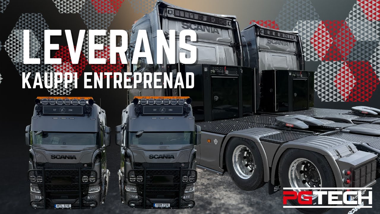 Levererar två brutala Scanior till Kauppi Entreprenad!