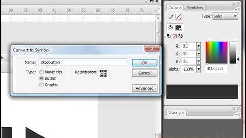 4. Adobe Flash Tutorial CS3 - DiDA 202 - Control Buttons 2