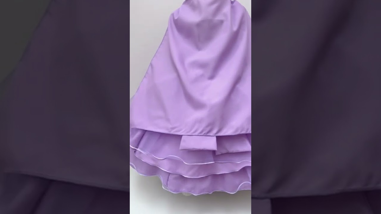 Vestido Infantil Lilás Princesa Sofia Rapunzel Com Capa Brilho Cinto de  Pérolas - Rosa Charmosa Atacado