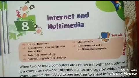Class 3rd | Chapter 8: Internet and Multimedia (Part 1)