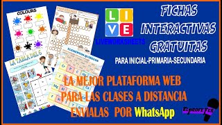 LAS MEJORES FICHAS INTERACTIVAS CON LIVEWORKSHEETS