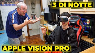 APPLE VISION PRO alle 3 DI NOTTE! SCHERZO a MIO PAPÀ! (impazzisce)