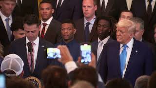 Florida Gators coach Todd Golden speech at White House celebrating 2025 NCAA basketball champions