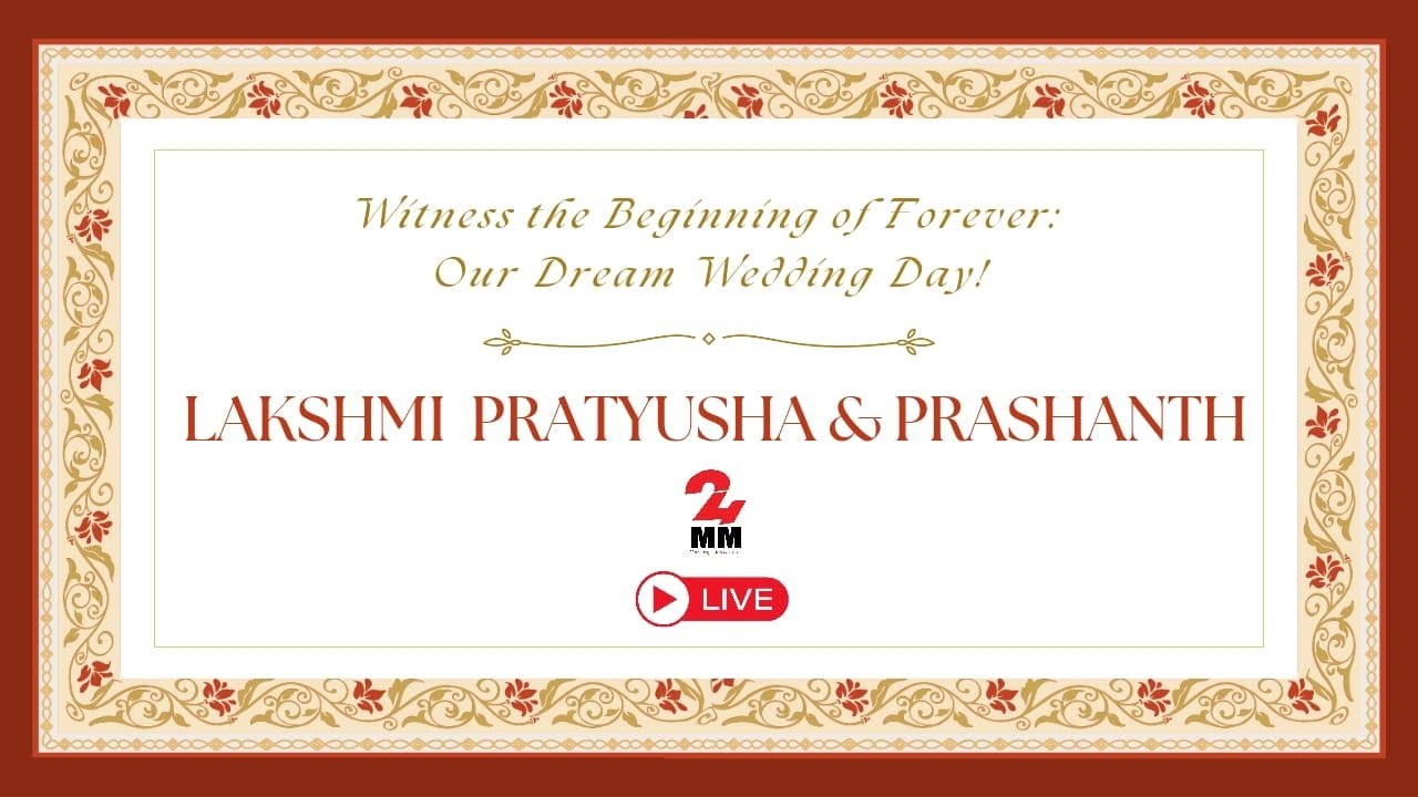 Prashanth Sutty & Lakshmi Pratyusha Wedding Live
