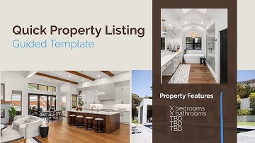 Video template - Quick Property Listing (Guided template)