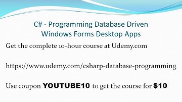 C# Windows Forms Data Entry Project Part 13 - Mouse Events