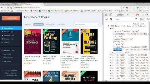 29. AngularJS Course/Tutorial - Bookstore App 12 - Get Most Recent Books