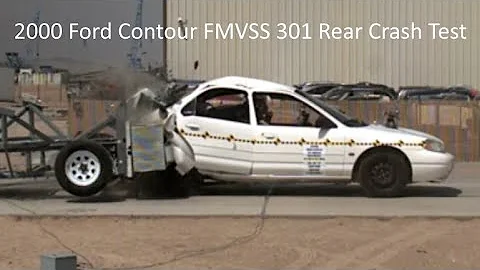 1995-2000 Ford Contour / Mercury Mystique FMVSS 301 Rear Crash Test (50 Mph)