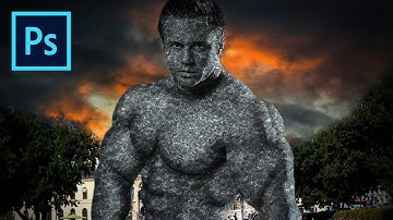 How to Transform Someone into a Stone Statue | Adobe Photoshop CC 2017 Tutorial | Photo Manipulation
