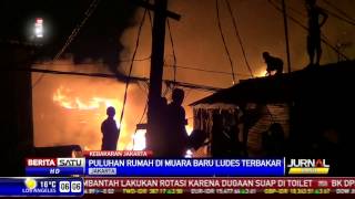 Puluhan Rumah Terbakar Akibat Kompor Gas Meledak