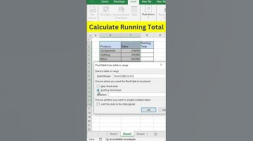 Calculate the Running total with pivot table in Excel