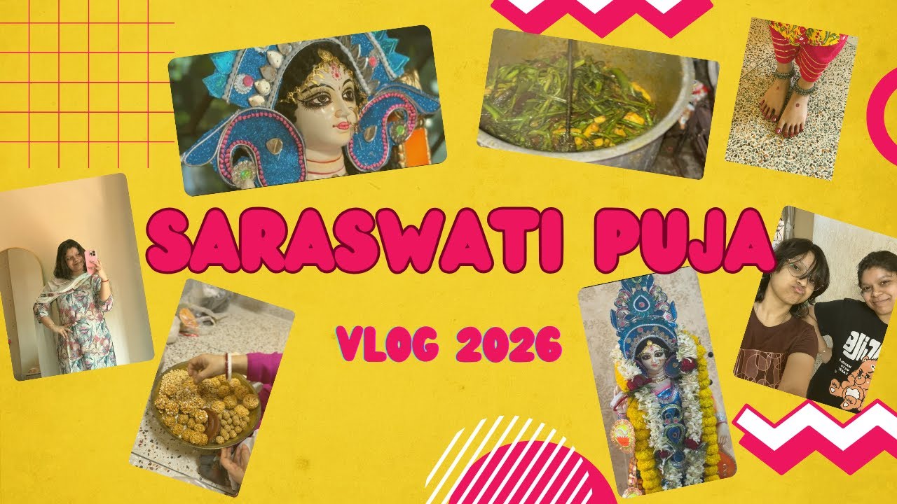 SARASWATI PUJA🌾🪷 | VLOG | 2026 |