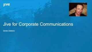 Using Jive Software for Corporate Communications