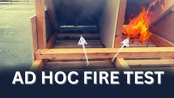 Ad Hoc Fire Test: Protected vs Unprotected Eave