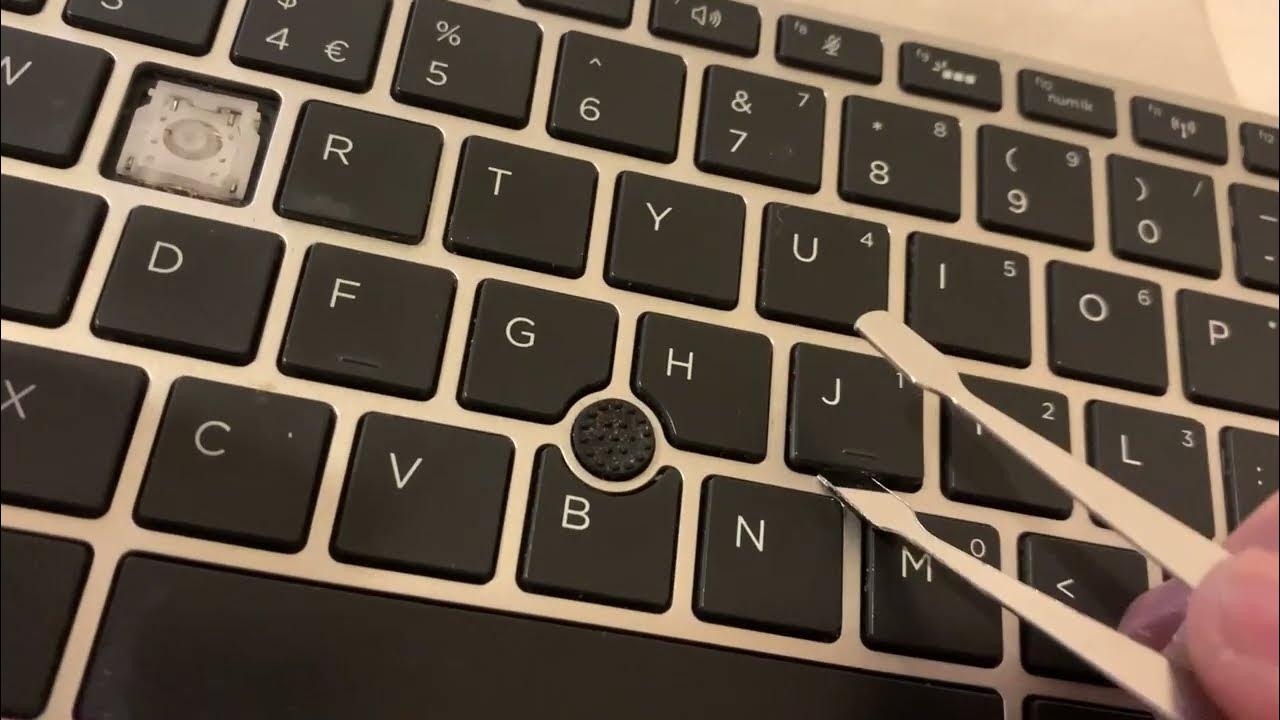 How to remove and re attach a laptop keyboard key with the retainer