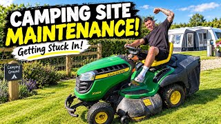 Helping Out at the Campsite | A Day of Garden Maintenance