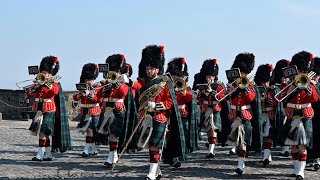 The Band of The Royal Regiment of Scotland Quick March at Edinburgh Castle