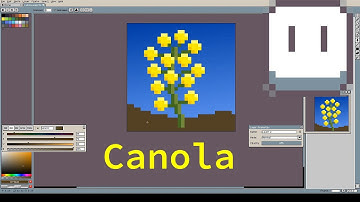 Pixel art timelapse - canola - Farm game asset - Aseprite