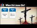 When Did Jesus Die?