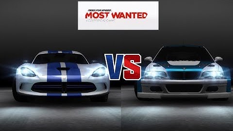 Need for speed most wanted (NFS) BMW VS SRT gameplay (android/ios)