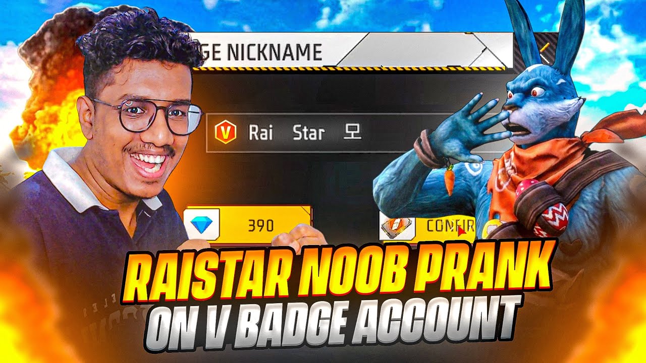 V Badge Raistar 😱 No Internet Prank On V Badge Account | Akshay Akz