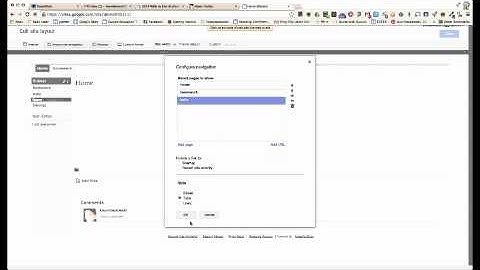 Google Sites: Navigation Bar