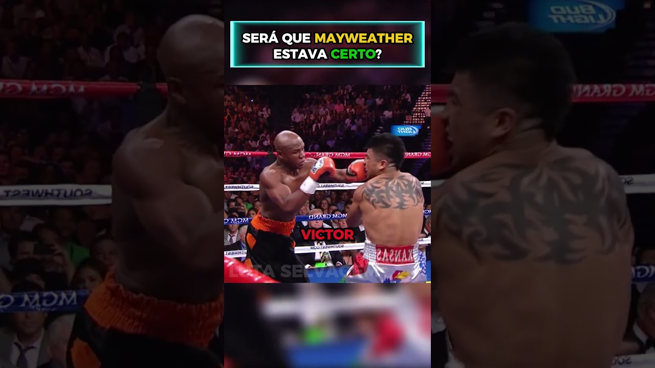 O momento em que Mayweather surpreendeu a todos! 🥊🤯
