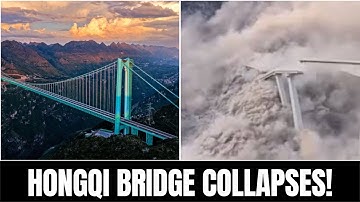 "Shocking Collapse: New Chinese Bridge Falls Into River Months After Opening – Watch Now!"