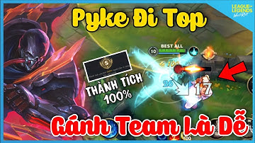 LMHT Tốc Chiến | Giáo Án Pyke Đi Top Gánh Team Cực Gắt Với 100% Phong Độ Trên Rank Đại Cao Thủ