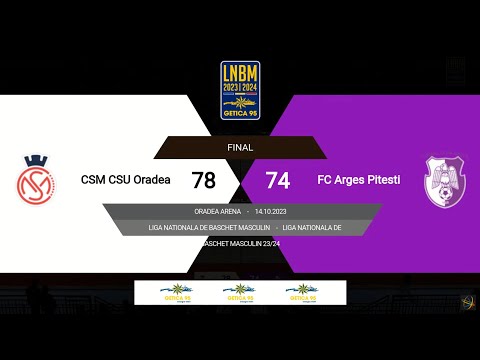 LNBM Getica 95 2023-2024: CSM CSU Oradea - FC Argeș