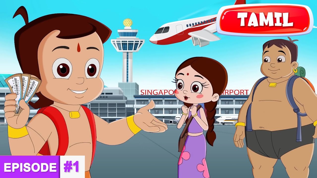 Chhota Bheems Adventures in Singapore   The Journey Begins    Full Episode  1 in Tamil