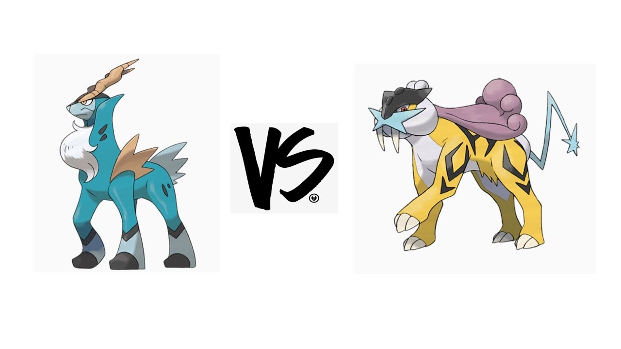 Iron Will Pokemon VS Thunder Pokemon Cobalion VS Raikou Pixelmon