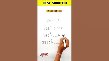 Square Best Shortcut Magic | Vedic Math #mathstrick #viral #shorts