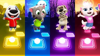 Talking Tom - Talking Angela - Talking Ben - Talking Hank | Tiles Hop EDM Rush!