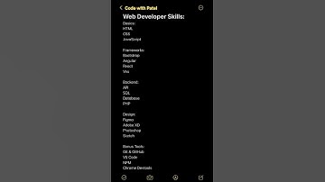 Web Developer Skills You Must Learn in 2025 😍 | Frontend + Backend + Tools #frontend #backend