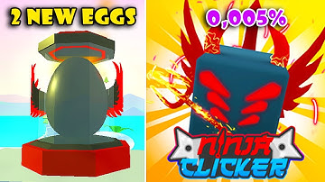 New ANGELIC + DEMONIC Egg Update! Got New LEGENDARY Pet (0.005%) in Ninja Clicker Simulator [Roblox]