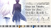 Synthesia Piano Sora Wa Takaku Kaze Wa Utau Fate Zero Ed 2 Youtube