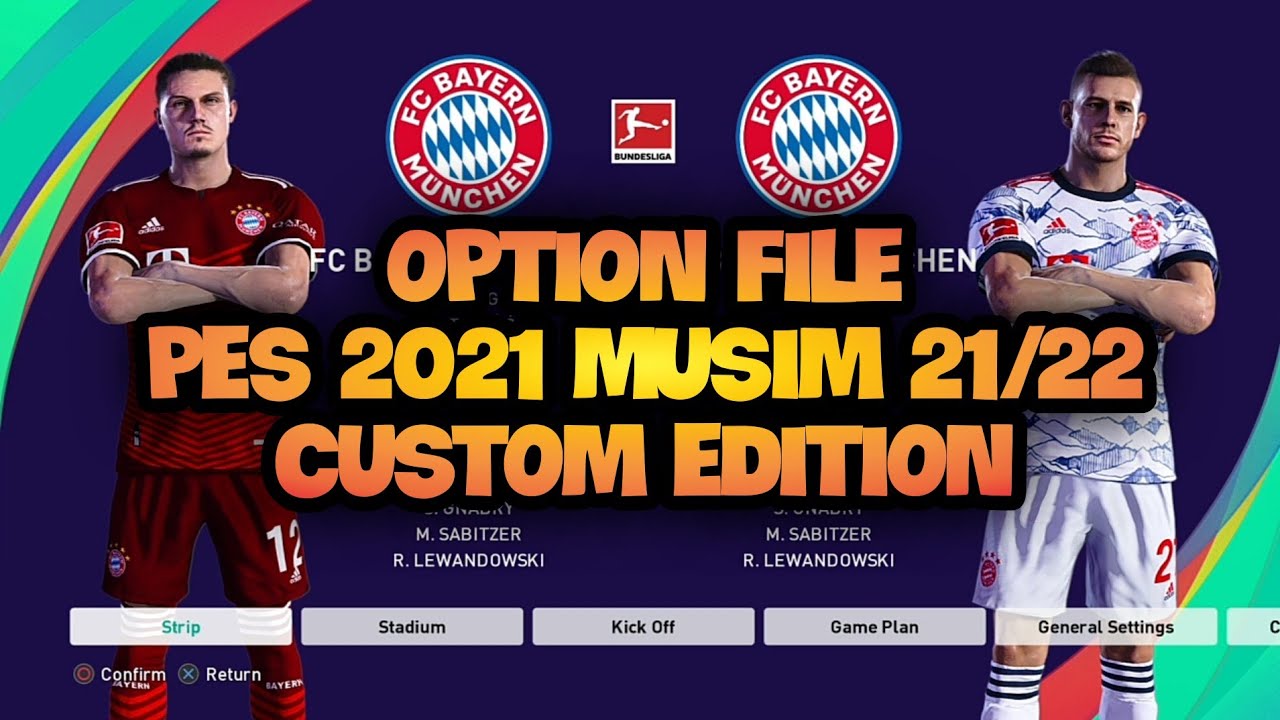 PES 2021 - OPTION FILE UPDATE PES 2021 PS4 PS5 SUMMER 2021 - YouTube