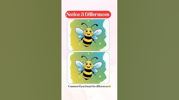 Only 1% People Can Find The 3 Differences? | Sharp Eyes 🐝🐝 #84 #New #shorts #kids #puzzles #ytshorts