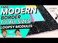 Modern Border Design: Free Motion Quilting LOOPSY MODERN with ORBITAL QUILTING