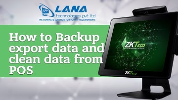 How to backup & export clean data from ZKTeco POS Machine by Lana Technologies (Malayalam, India)